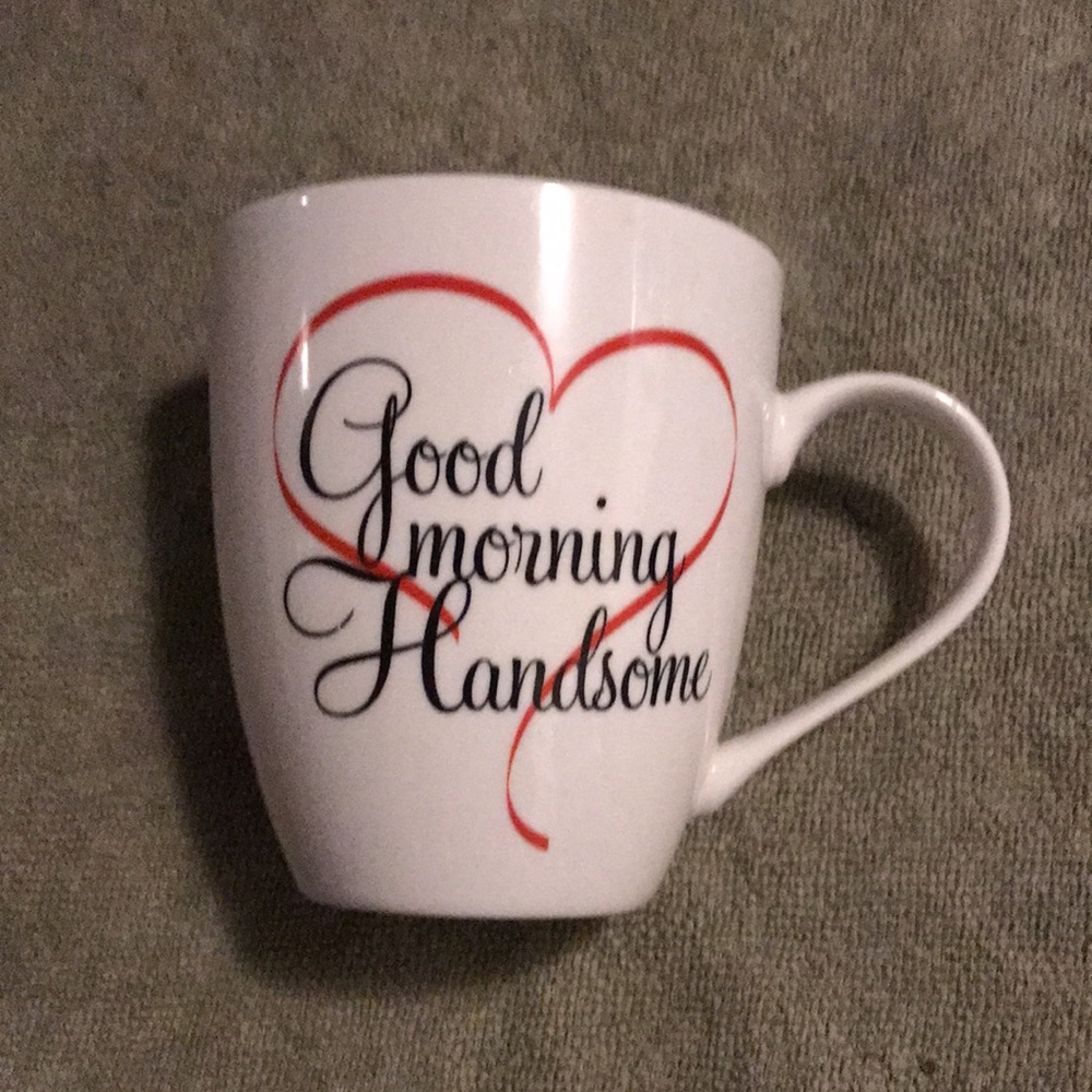 Pfaltzgraff White Mug with Red Heart and Script
